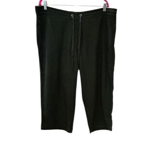 Per Se Black Drawstring Pants